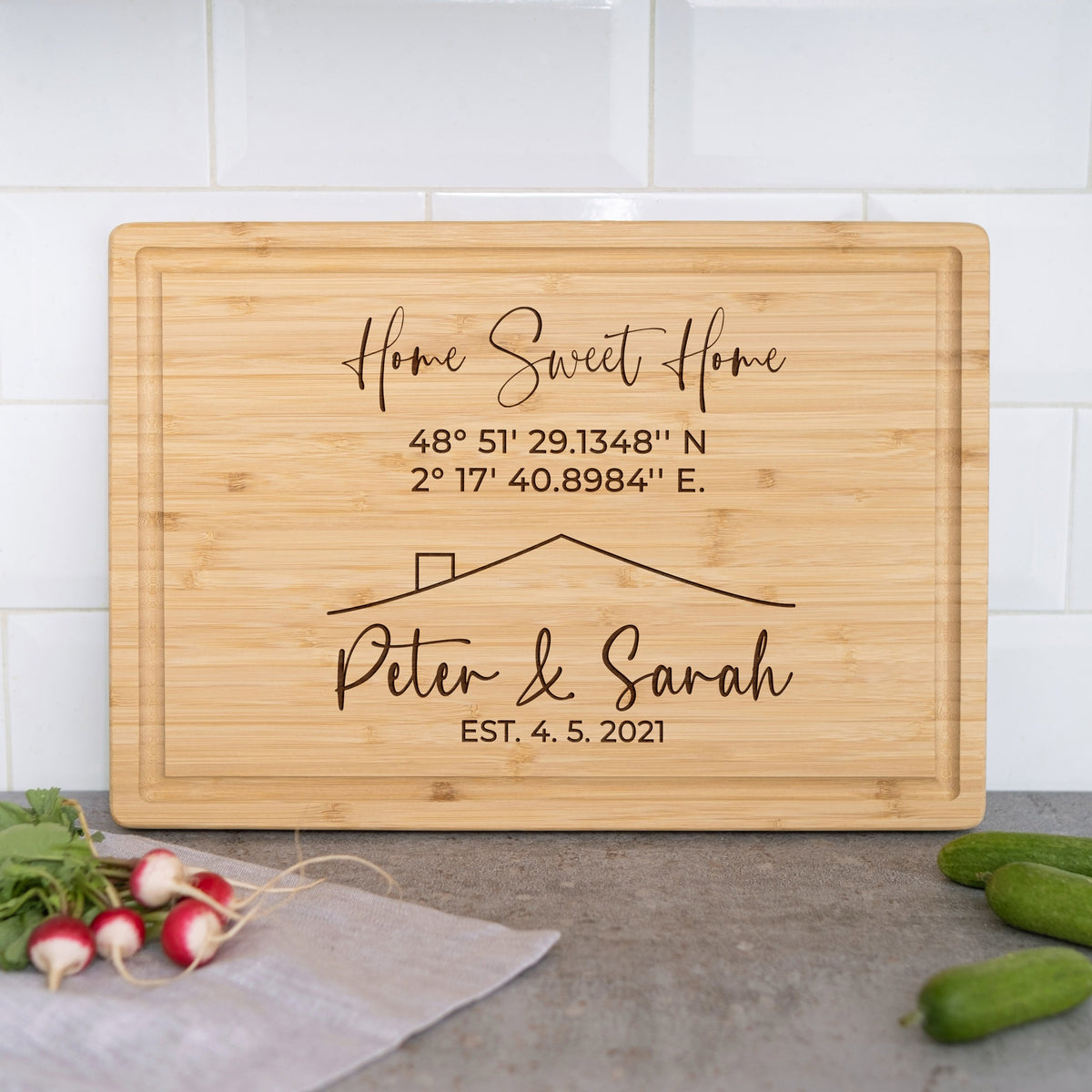 Personalized Cutting Board Housewarming Gift