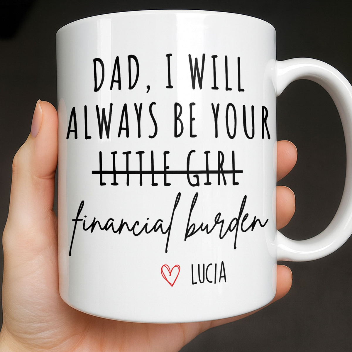 Dad I Will Always Be Your Financial Burden Mug, Gift For Father