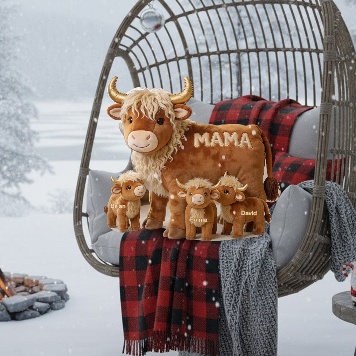 Mama Cow Gift For Mom Grandma - Personalized Grandma Shaped Pillow DAD_13_04c4fcbd-0a59-4b44-a44a-3daa6f69f456.jpg