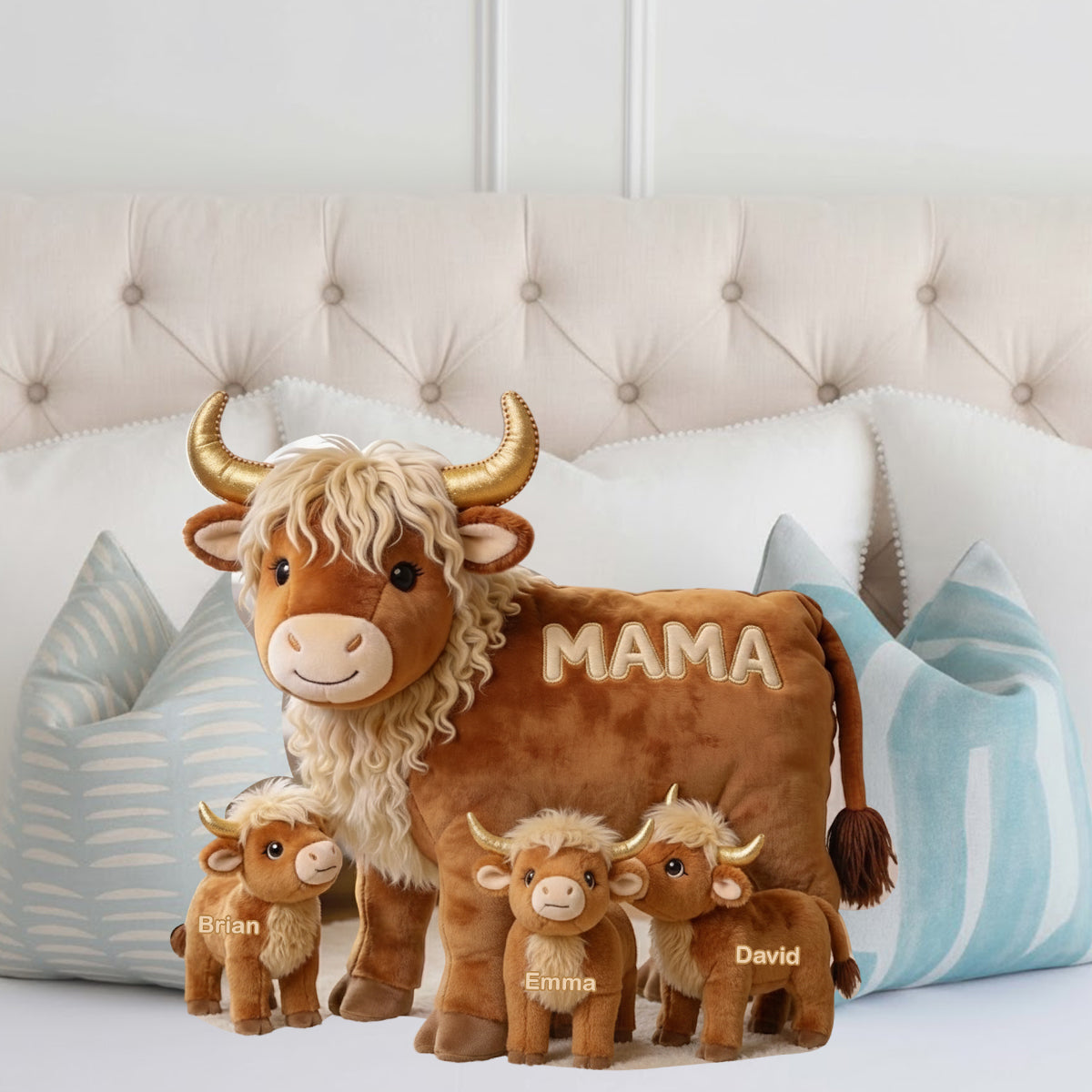 Mama Cow Gift For Mom Grandma - Personalized Grandma Shaped Pillow DAD_15_cc418cb8-cc0d-4643-aac5-6eee4e631164.jpg