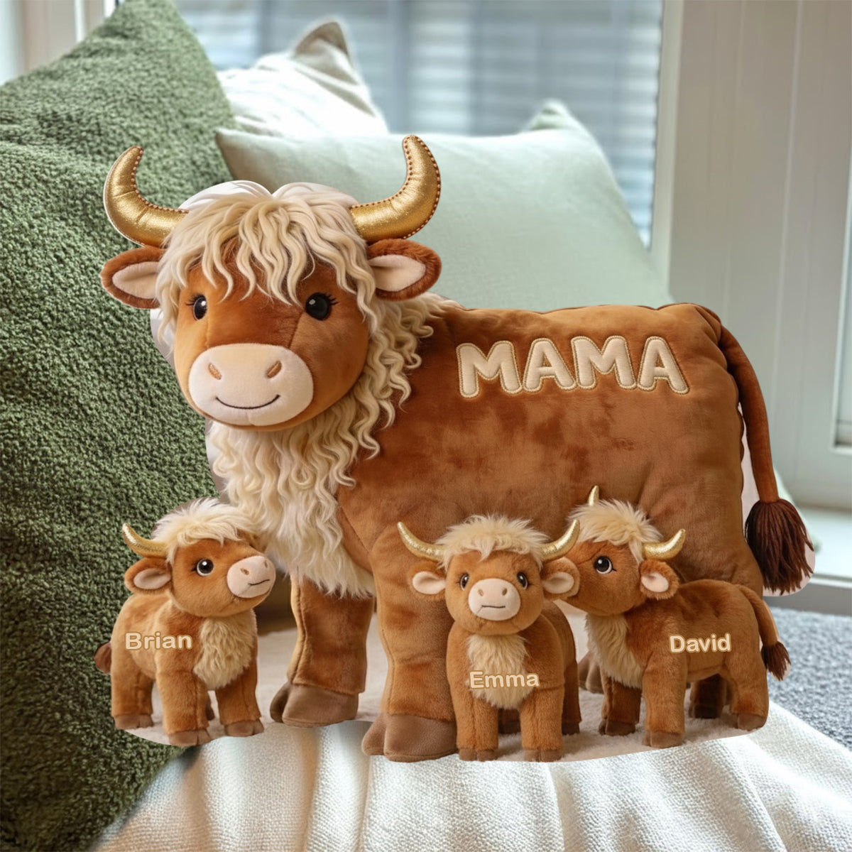 Mama Cow Gift For Mom Grandma - Personalized Grandma Shaped Pillow DAD_16_5704b02d-f9d4-42e5-81b0-acde3dae3ad5.jpg