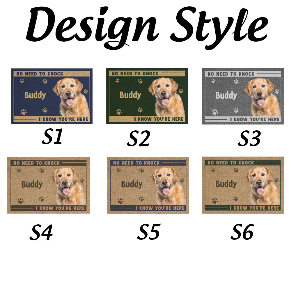 Custom Photo Home Decor Decorative Mat - Personalized Birthday Gifts For Dog Cat Lovers, Dog Dad And Mom, Cat Owners - Wipe Your Paws, Hooman