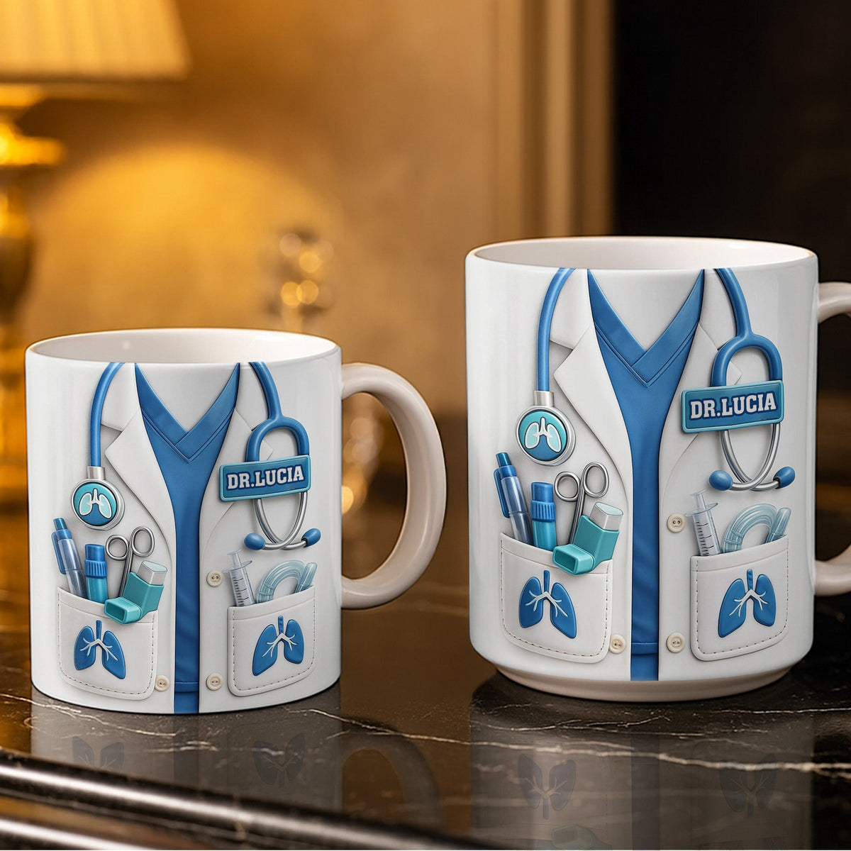 Celebrate Your Favorite Doctor With This Custom White Coat Design, Coffee Mug, Gift For Medical Professionals