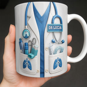 Celebrate Your Favorite Doctor With This Custom White Coat Design, Coffee Mug, Gift For Medical Professionals