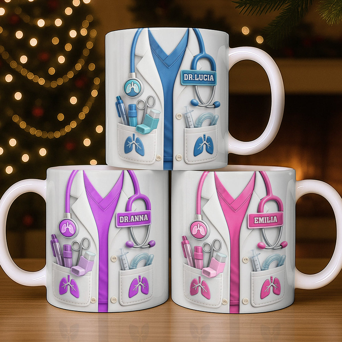 Celebrate Your Favorite Doctor With This Custom White Coat Design, Coffee Mug, Gift For Medical Professionals