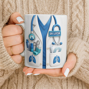 Celebrate Your Favorite Doctor With This Custom White Coat Design, Coffee Mug, Gift For Medical Professionals