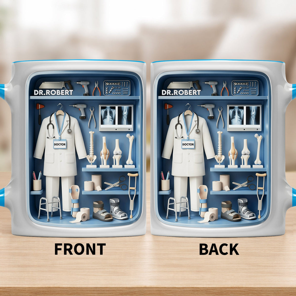 Celebrate Your Medical Journey, Custom Accent Mug, Gift For Doctors And Med Students