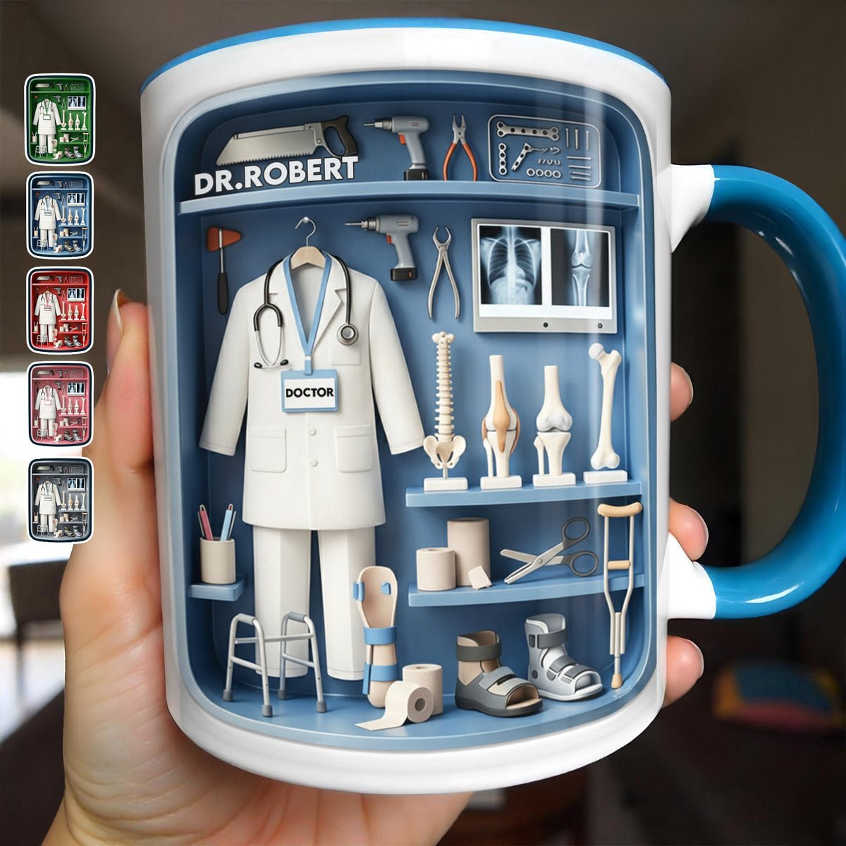 Celebrate Your Medical Journey, Custom Accent Mug, Gift For Doctors And Med Students