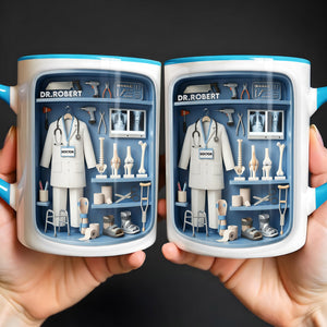 Celebrate Your Medical Journey, Custom Accent Mug, Gift For Doctors And Med Students