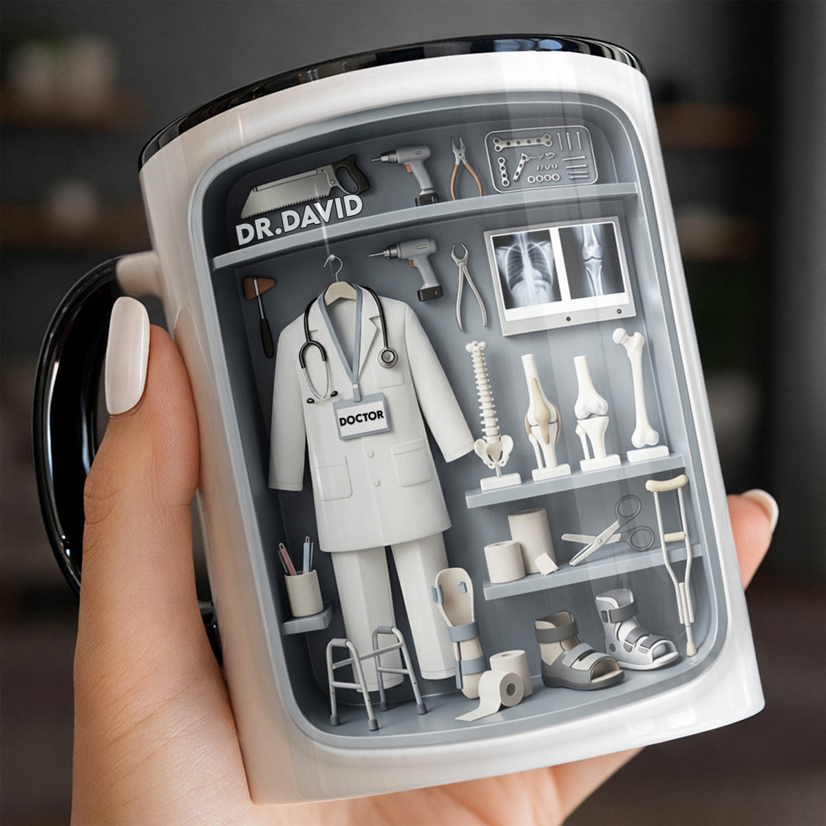 Celebrate Your Medical Journey, Custom Accent Mug, Gift For Doctors And Med Students