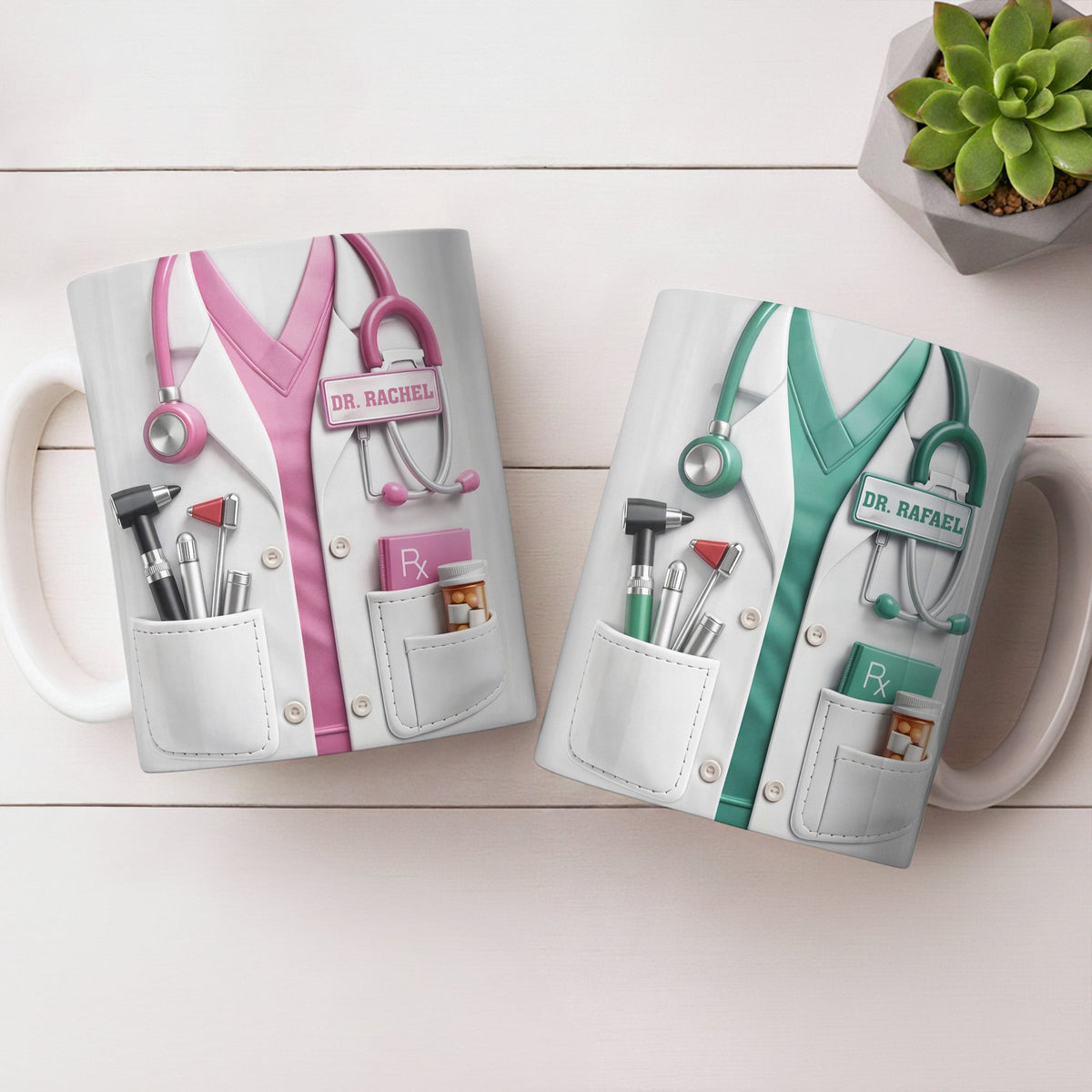 Customize With Your Favorite Doctor's Name And Tools, Coffee Mug, Gift For Medical Professionals