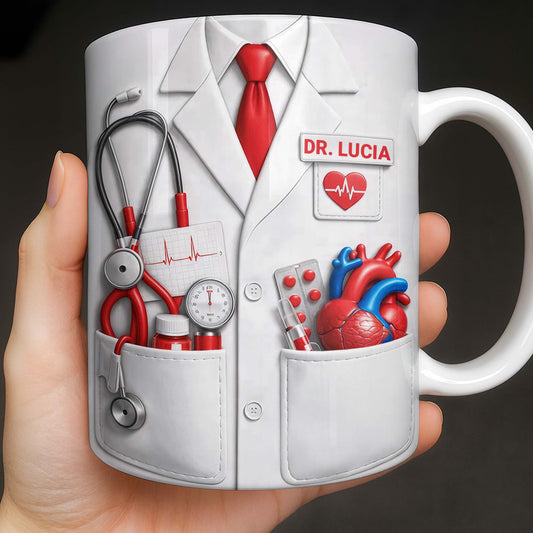 Celebrate Dedication And Care With Custom Doctor Themed Mug, Coffee Mug, Gift For Doctors And Medical Students