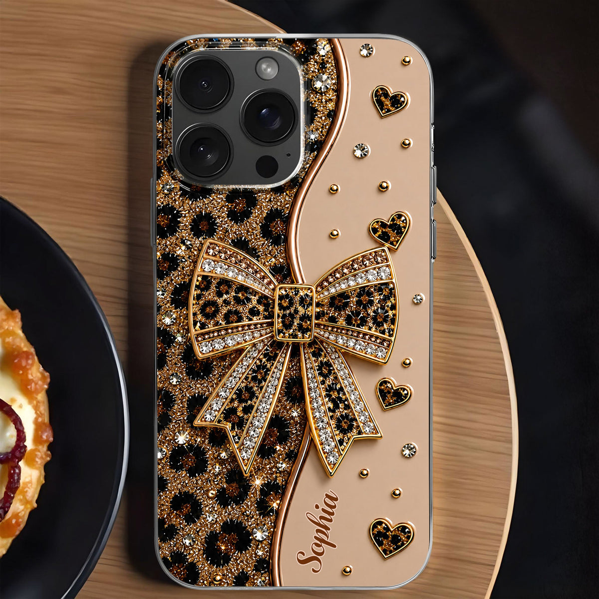 Stay Fabulous Leopard Print, Personalized Clear Phone Case, Gift For Her