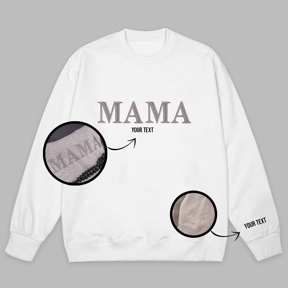 Dad sweatshirt, Dad Gift, Embroidered Dad Crewneck Kids Names Sweatshirt Pregnancy Reveal Gift for New dad Custom Shirt Father's Day Gift