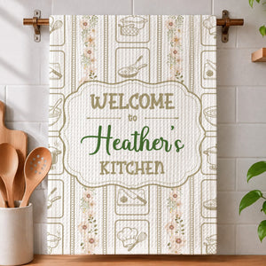 All Roads Lead Here Today - Personalized Kitchen Towel