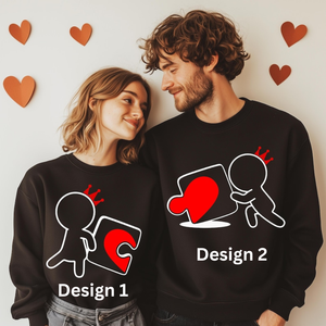 Couple Valentine Shirt, Matching Puzzle Heart Tshirt, Valentines Couples Gift, Funny Valentine Tees