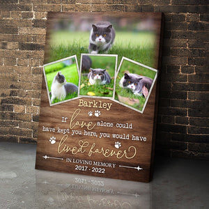 Custom Memorial Cat Pet Canvas Print Pet Loss Remembrance Photo Gifts