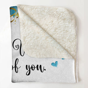 Everything We Are Is Because Of You - Personalized Blanket - Gift For Father, Grandpa, Father's Day