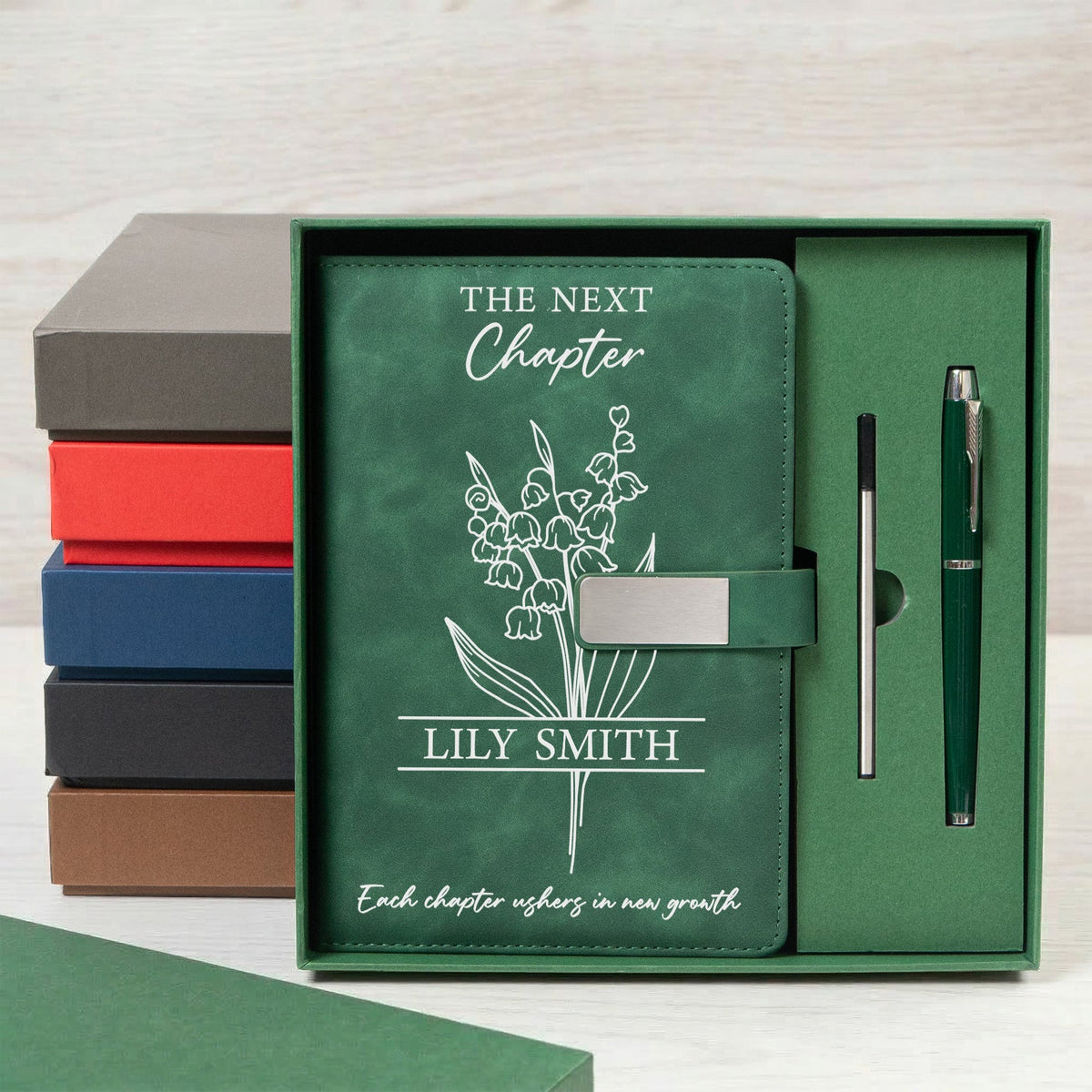 Each Chapter Ushers In New Growth - Personalized Notebook Set