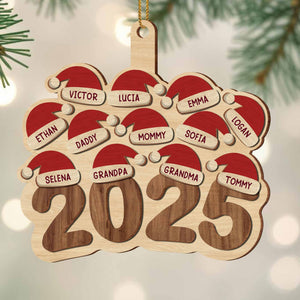 Celebrate Family This Holiday Season With Santa Hats,Custom Wood Ornament,Gift For Family