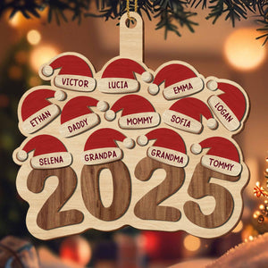 Celebrate Family This Holiday Season With Santa Hats,Custom Wood Ornament,Gift For Family