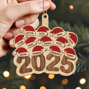 Celebrate Family This Holiday Season With Santa Hats,Custom Wood Ornament,Gift For Family