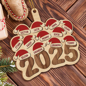 Celebrate Family This Holiday Season With Santa Hats,Custom Wood Ornament,Gift For Family
