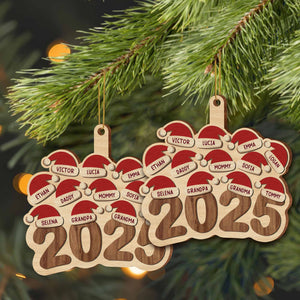 Celebrate Family This Holiday Season With Santa Hats,Custom Wood Ornament,Gift For Family