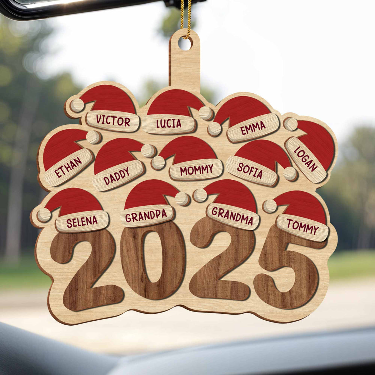 Celebrate Family This Holiday Season With Santa Hats,Custom Wood Ornament,Gift For Family