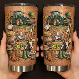 Love For The Outdoors Tractor And Farm Design, Custom Tumbler, Gift For Farmers And Countryside Lovers