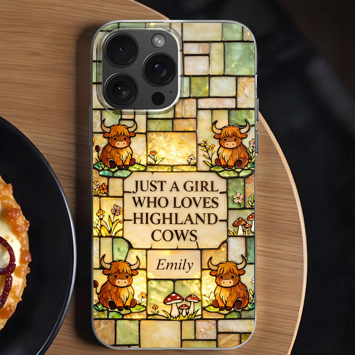 Just A Girl Who Loves Highland Cows, Clear Phone Case, Gift For Her