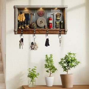 Celebrate Your Personal Hero, Key Holder, Gift For Firefighters and Families