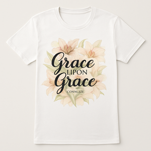 Grace Upon Grace Christian T-Shirt – Faith Over Fear Scripture Tee with Floral Watercolor Design, Inspirational Bible Verse Shirt Faith%20Over%20Fear%20prompt%20%2319%20studio%20mockup.png