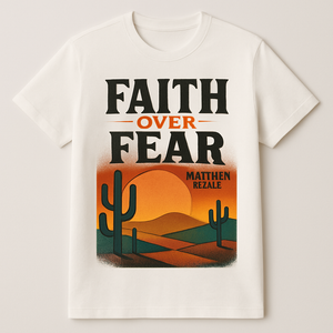 Faith Over Fear Christian T-Shirt – Retro Sunset Desert Bible Verse Graphic – Inspirational Religious Tee for Believers Faith%20Over%20Fear%20prompt%20%2349%20studio%20mockup.png