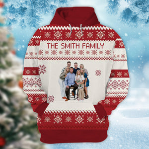 Christmas Family - Personalized Photo Ugly Sweatshirt - Christmas Gift For Family