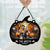 Family Halloween Decoration - Personalized Window Hanging Suncatcher Photo Ornament