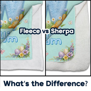 Faux Embroidery Effect Chenille Bunny Alphabet Letters - Personalized Fleece Blanket, Sherpa Blanket FauxChenilleBunnyAlphabetLetters-PersonalizedFleeceBlanket_SherpaBlanket-TU264-VKT533-MK3.jpg