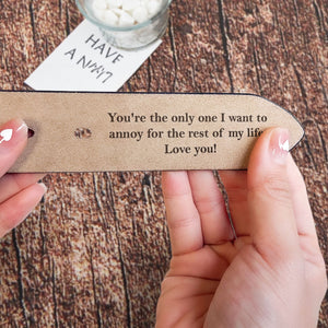 Forget Father's Day We Love You Every Day - Personalized Engraved Leather Belt Gift For Him For Father's Day
