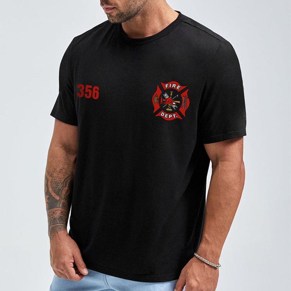 Personalized Firefighter Shirts Custom Name And Number Fireman Shirt
