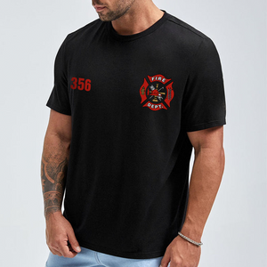 Personalized Firefighter Shirts Custom Name And Number Fireman Shirt