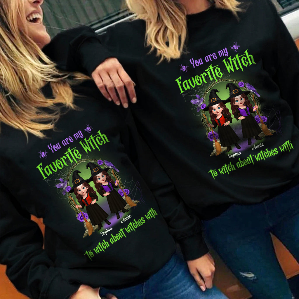 Halloween Witch Besties Witch About Witches Matching Personalized Sweatshirt