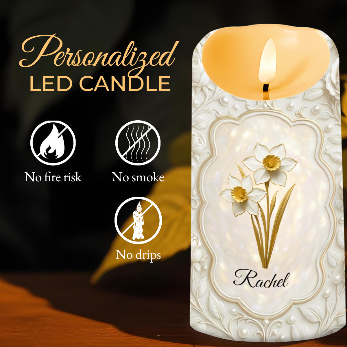 To My Granddaughter, Always Remember You Are Braver, Personalized Custom LED Candle, Gift For Granddaughters