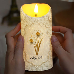 To My Granddaughter, Always Remember You Are Braver, Personalized Custom LED Candle, Gift For Granddaughters