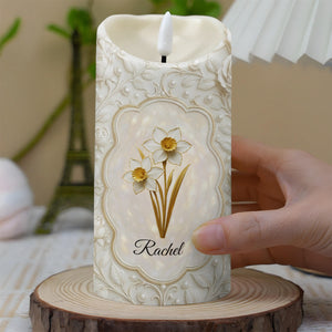 To My Granddaughter, Always Remember You Are Braver, Personalized Custom LED Candle, Gift For Granddaughters