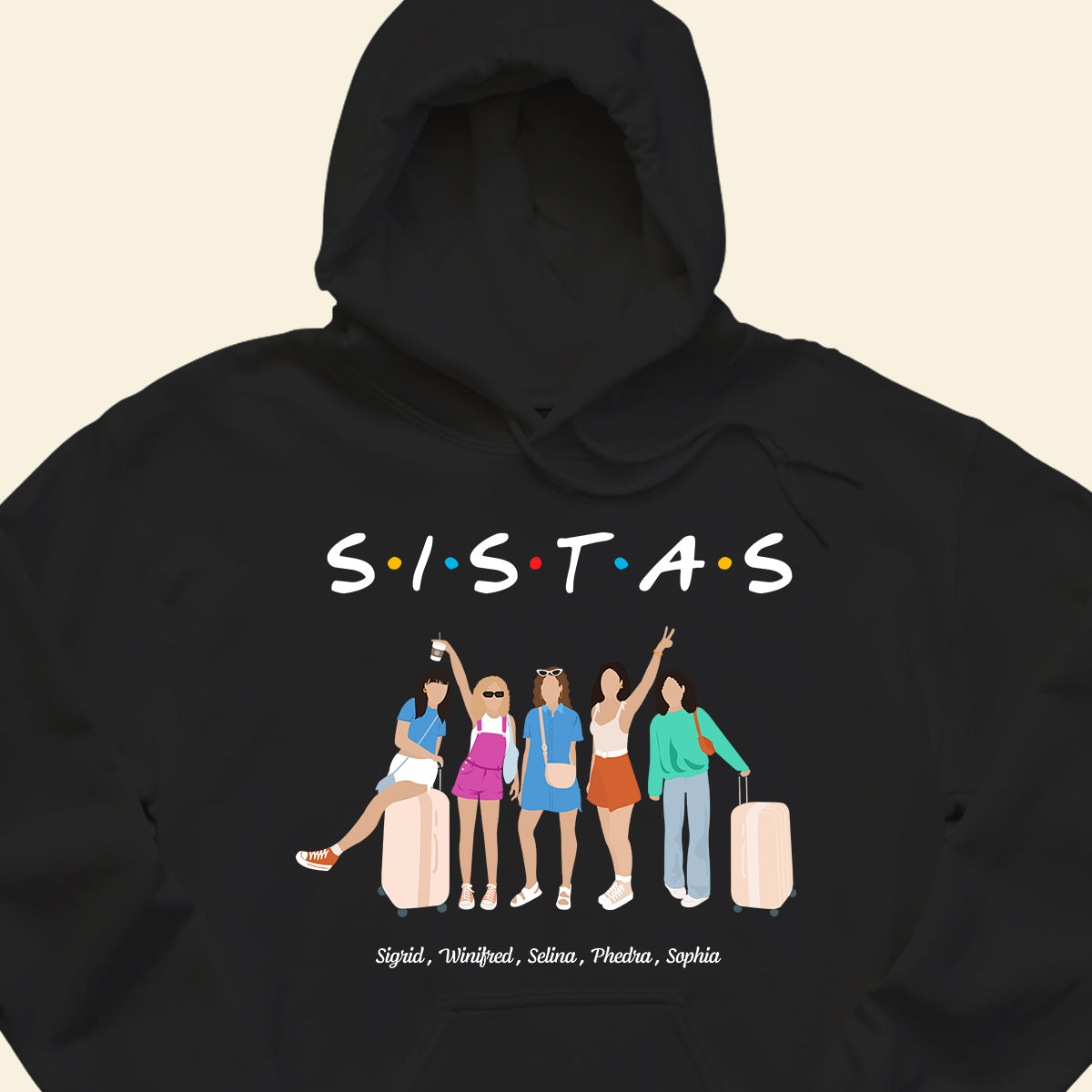 Girls Trip Sistas - Personalized Apparel - Gift For Sisters, Bestie, Friend, Summer Vacation