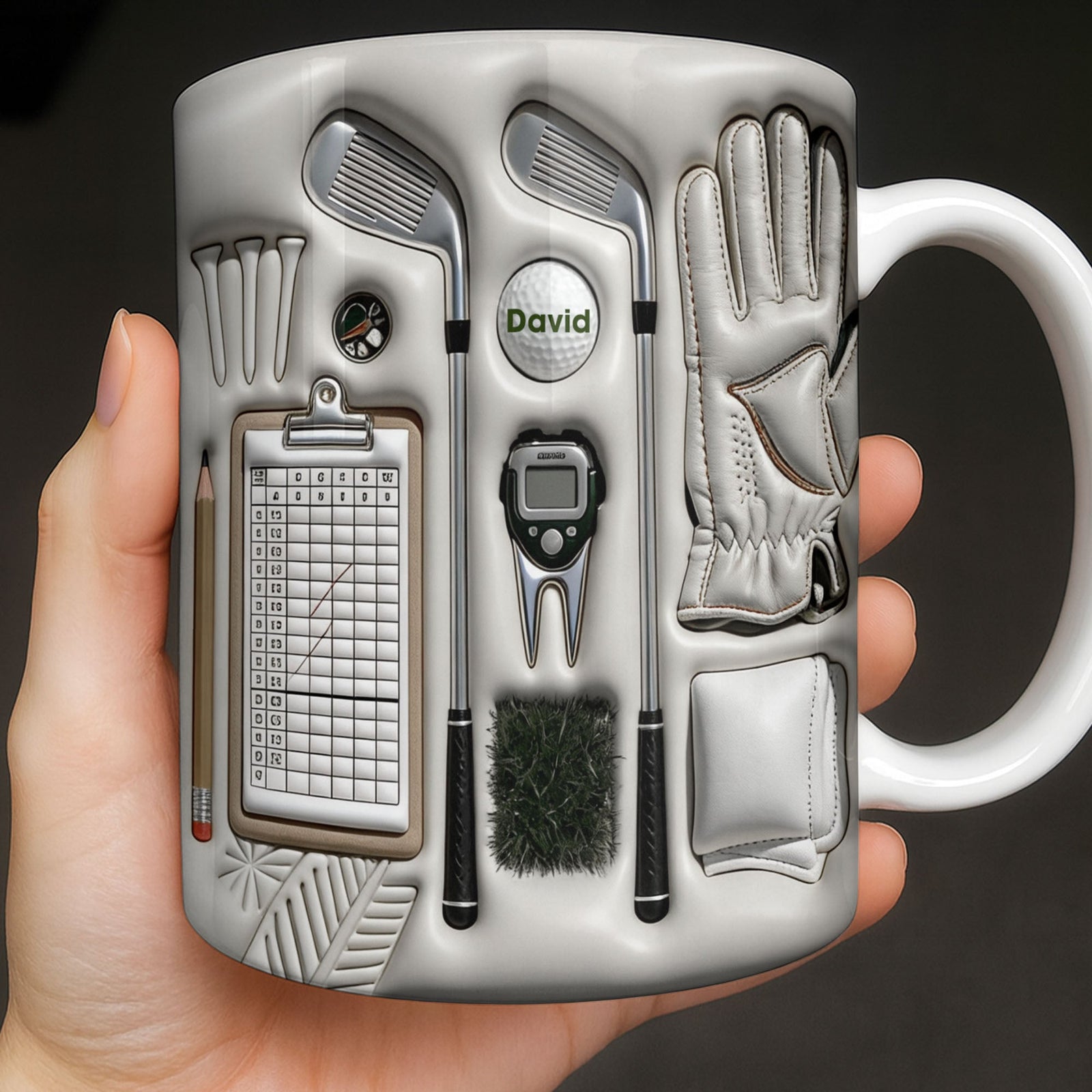 Golf Essentials For Every Golfer, Personalized Custom Coffee Mug, Gift For Golfers And Sports Enthusiasts
