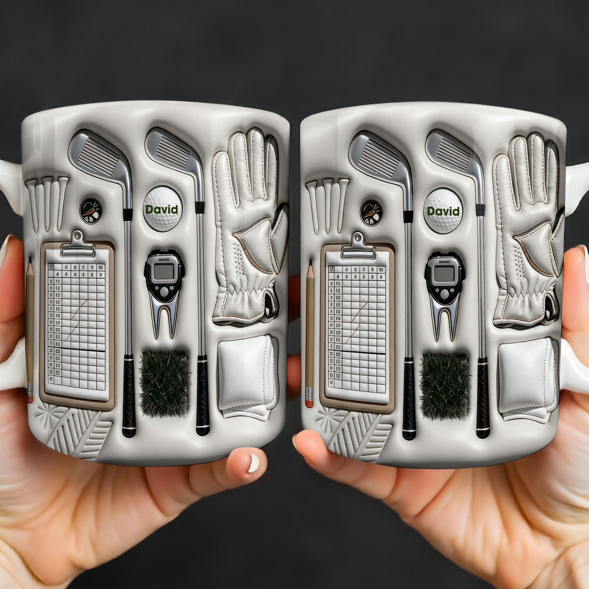 Golf Essentials For Every Golfer, Personalized Custom Coffee Mug, Gift For Golfers And Sports Enthusiasts