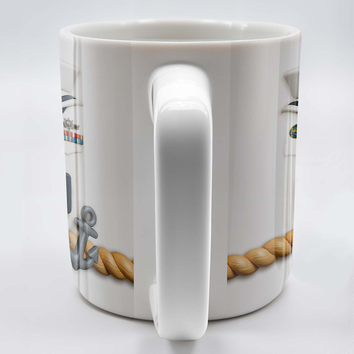 Celebrate Our Navy Heroes With Custom Navy Uniform And Anchor Design, Personalized Custom Coffee Mug, Gift For Navy Officers