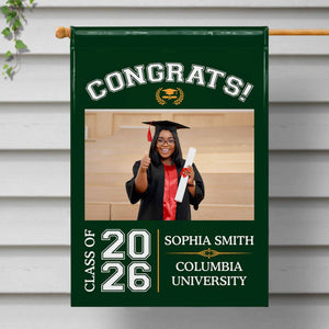 Congrats Class Of [Year], Personalized Flag, Gift For Graduates