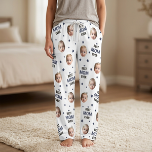 Custom Face Pajama pants,Best dad ever,Gift for dad/mom,Custom Pajamas pants,best mom ever,Birthday Day gift,Happy mother's day,dog/kid face